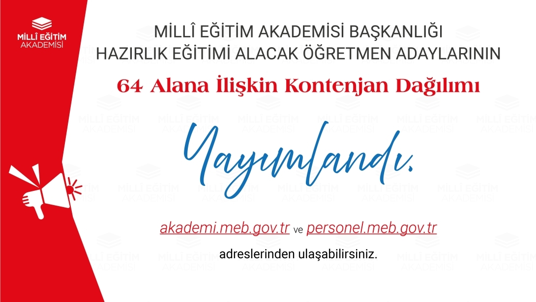 MİLLÎ EĞİTİM AKADEMİSİNE HAZIRLIK EĞİTİMİ BAŞVURU DUYURUSU YAYIMLANDI