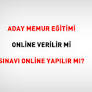 Aday Memur Eğitimi Online Verilir Mi Sınavı Online Yapılır Mı?