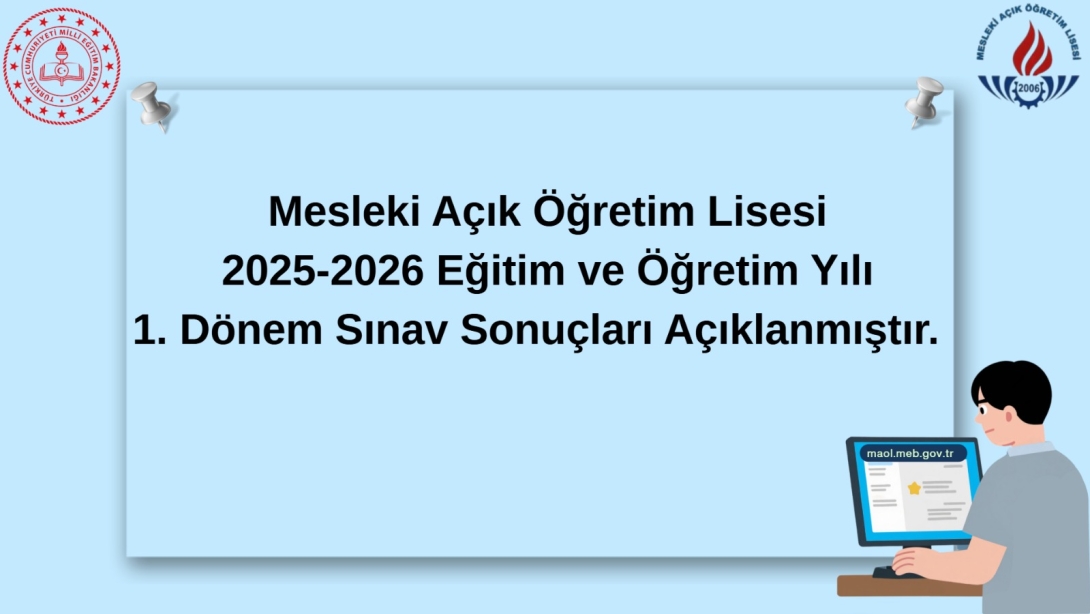 2026-2026 Eğitim Öğretim Yılı 1. Dönem Sınav Sonuç