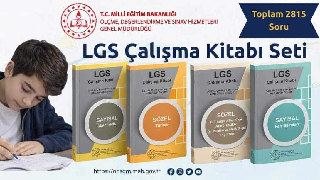 LİSELERE GİRİŞ SINAVI KAPSAMINDA YAPILACAK MERKEZİ SINAV'A HAZIRLANAN ÖĞRENCİLERE YÖNELİK DÖRT ÇALIŞMA KİTABI SETİ YAYIMLANDI