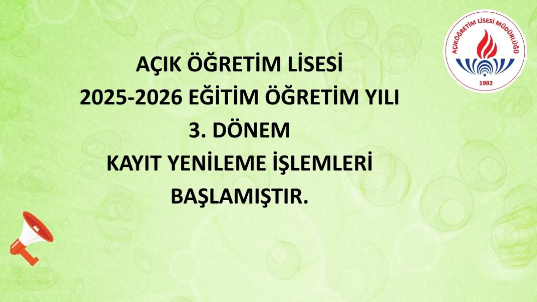 ÖNEMLİ DUYURU!
