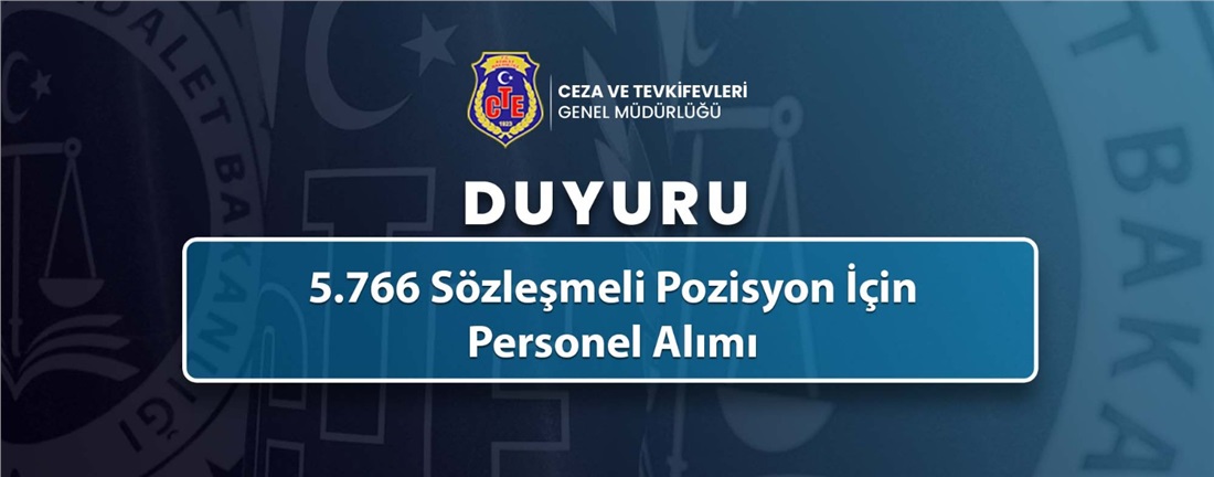 5766 Sözleşmeli Pozisyon İçin Personel Alımı