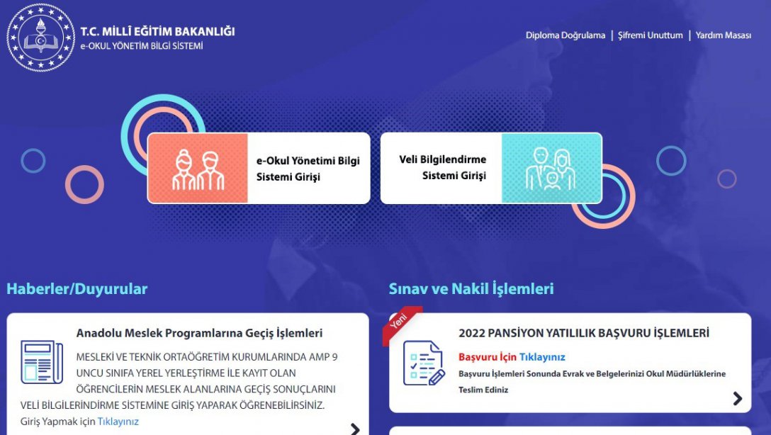 ORTAÖĞRETİM OKUL PANSİYONLARINA YATILILIK BAŞVURULARI, ELEKTRONİK ORTAMDA ALINACAK